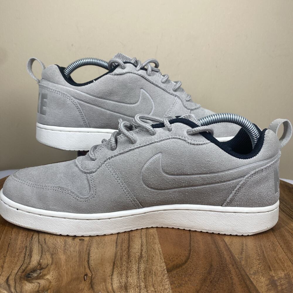Nike‎ Court Borough Premium Low Cobblestone Mens Gray Size 8.5 Low top shoes - Picture 6 of 10